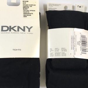 DKNY BLACK OPAQUE TIGHTS